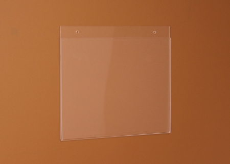 Három oldalon nyitott, alul zárt, falra szerelhető plexi laptartó. A laptartóba oldalról lehet becsúsztatni a papírlapot.