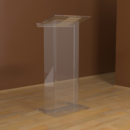 A plexi pulpitus letisztult, átlátszó kialakításával igényes megoldás konferenciára, bemutatóra vagy üzleti eseményre. Stabilan használható jegyzetekhez, dokumentumokhoz vagy laptophoz, miközben nem takarja el az előadót és modern összképet ad a helyszínen.